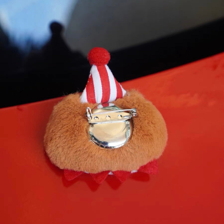 Mewji♡Cat Mascot Brooch 妙吉猫 毛绒猫咪造型胸针 配饰