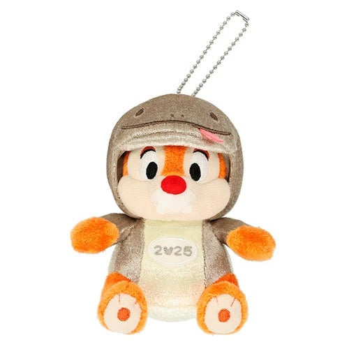 Disney | Tokyo Disneyland Chip Mascot Holder Plush Keychain With Badge (2025 Zodiac Lucky Snake)
