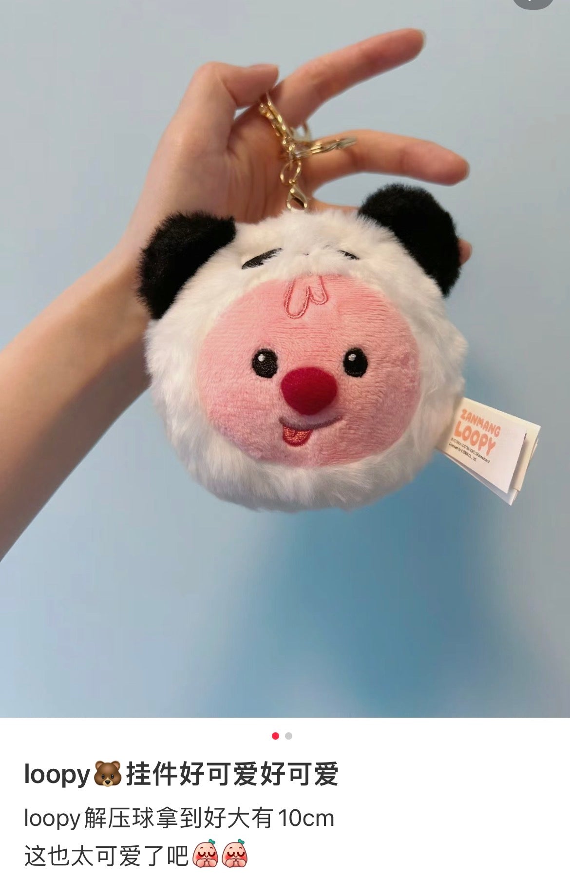 Loopy | Mascot Holder Plush Keyring 9 X 10.5Cm