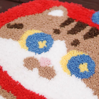 Mewji♡Cat-Shaped Floor Rug 44 X 94Cm (Apple)