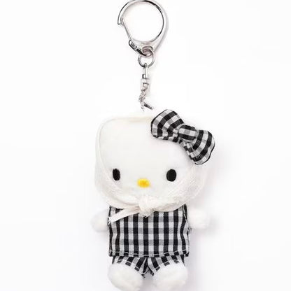 and St Me% x Sanrio Hello Kitty | Mini Mascot Holder Plush Keychain 13cm 8th Ver. (The gingham)
