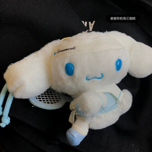 SANRIO CHN | Cinnamoroll Mascot Holder Bag Charm Plush Keychain (Tennis)
