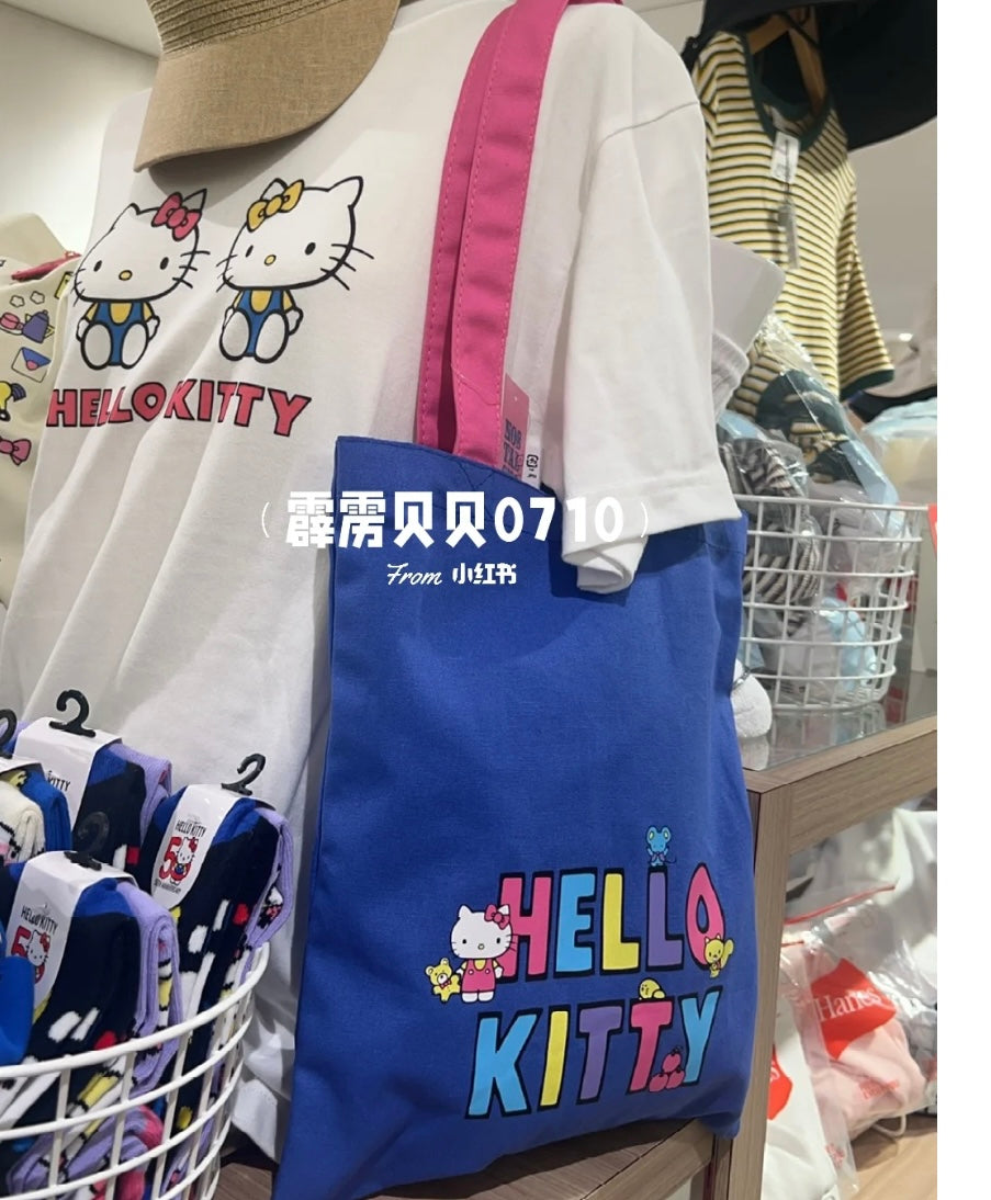 Sanrio | Hello Kitty 50Th Anniversary Tote Bag With Charm W27×H33Cm Limited Edition
