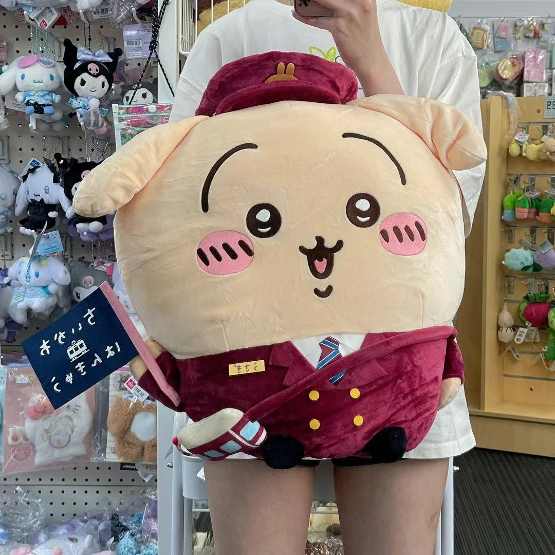 【Pick Up Only】Chiikawa | Usagi Big Plush Toy 50Cm×50Cm×26Cmちいかわ×阪急電鉄