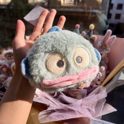 Sanrio | Fluffy Pass/Id Case 14 X 12 5Cm 日本三丽鸥 毛茸茸伸缩绳卡套/零钱包/挂件/包挂