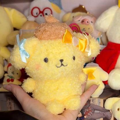 SANRIO | Pompompurin Pom Pom Purin Plush Keychain Mascot Holder Bag Charm 230×140×90mm (Runrun Ribbon)