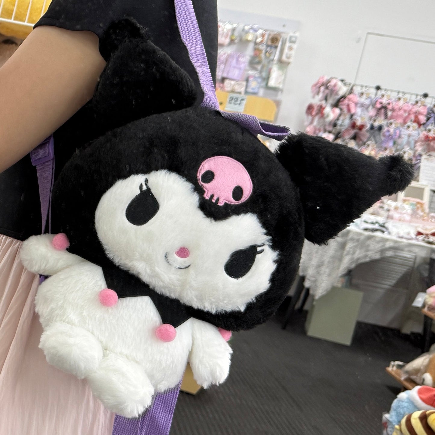 Sanrio | Howahowa Plush Backpack 32Cm×18Cm×28Cm (Kuromi)
