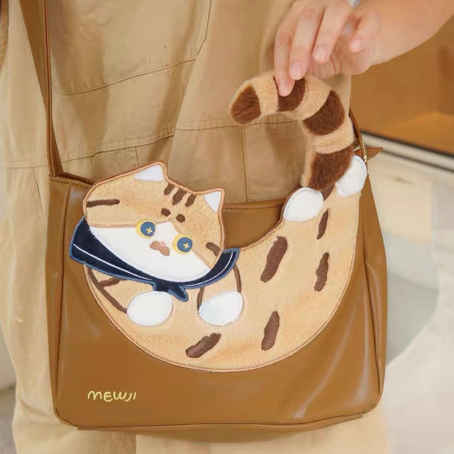 Mewji♡ 2 Way Shoulder Bag Tote (Cat)