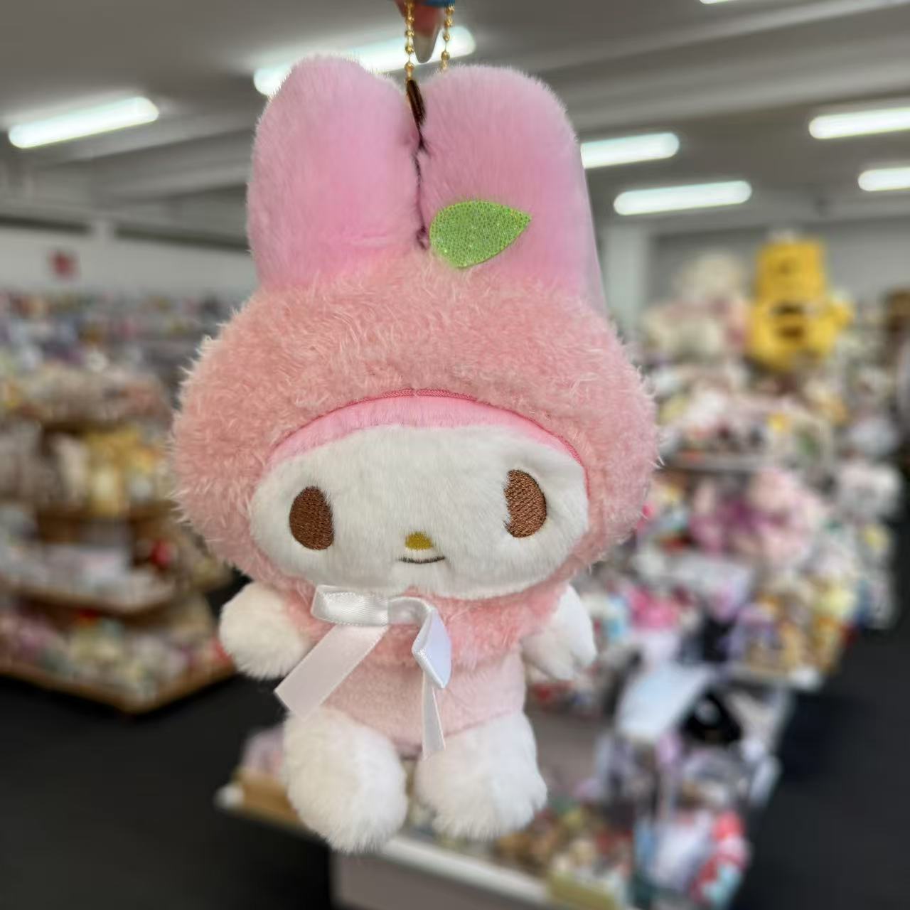 SANRIO | Pastel Fruit Hat Mascot Holder Plush Keychain 3 x 4.5 x 3cm (My Melody)