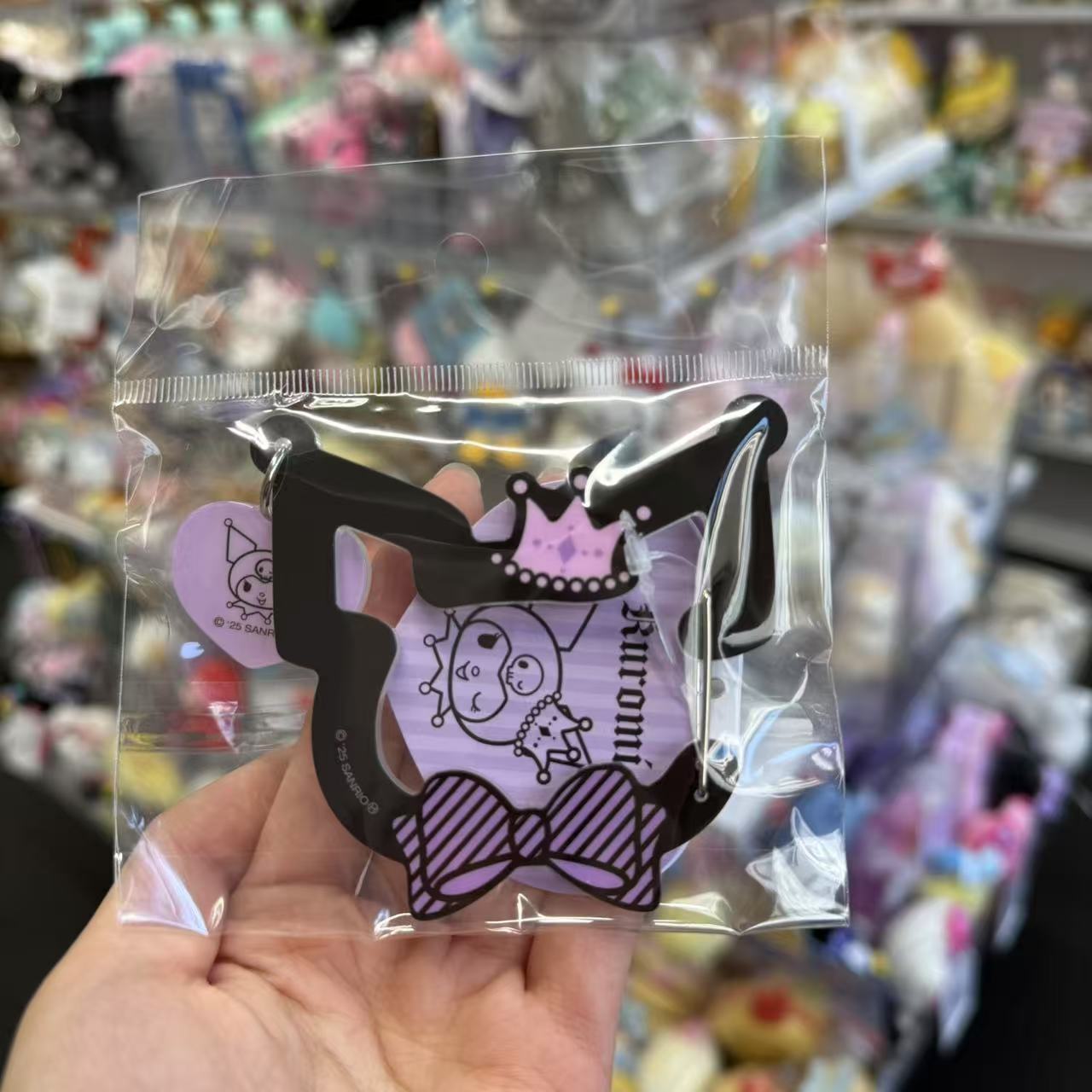 SANRIO | Kuromi Acrylic Carabiner H76×W76×D7mm (My Melody 50th Anniversary & Kuromi 20th Anniversary/Black Pink Party)
