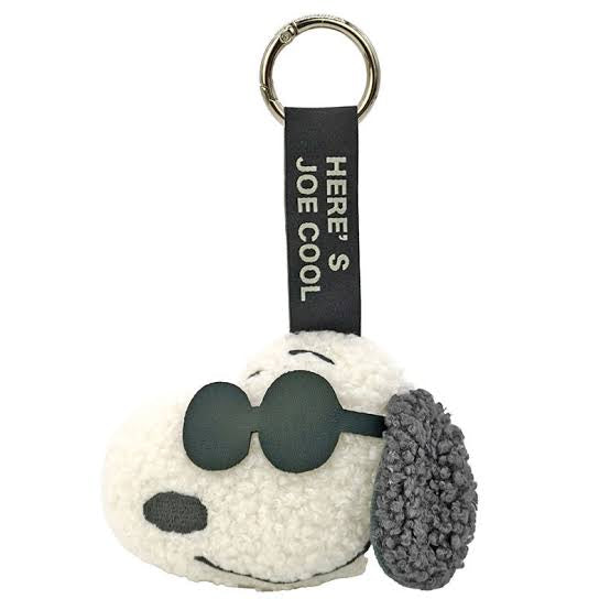 PEANUTS | Snoopy Sunglasses Plush Mascot with Carabiner Keychain Bag Charm 105x40x150mm