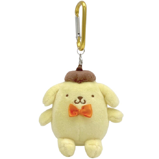 SANRIO | Pompompurin Mascot Holder Plush Keychain Bag Charm with Carabiner H9 x W9 x D6cm