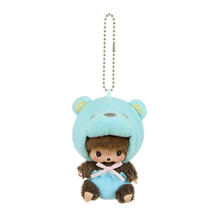 Monchhichi | Sekiguchi Bebichhichi Mascot Holder Plush KeyChain 13×6.5×7cm (Animaru/Kuma)