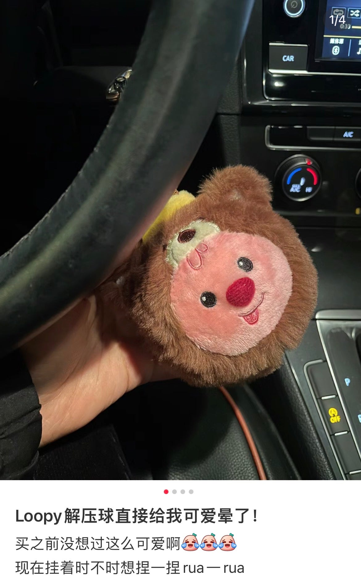 Loopy | Mascot Holder Plush Keyring 9 X 10.5Cm