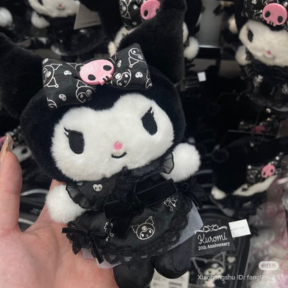 SANRIO | Kuromi Mascot Holder Bag Charm Plush Keychain 140×70×160mm (Kuromi’s Special Key 20th Anniversary Dress)