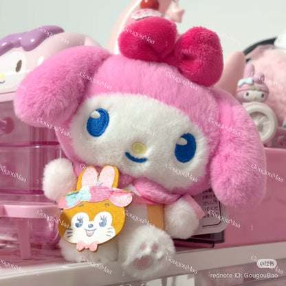 SANRIO | My Melody Mascot Holder Bag Charm Plush Keychain 125×150×80mm (Retro Japanese Candy Kuppy Ramune)
