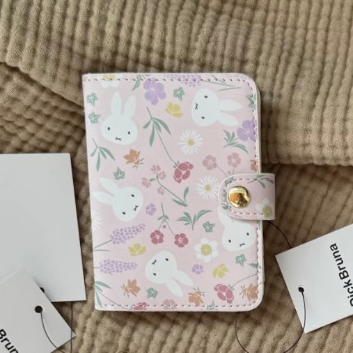 MIFFY | Card Case Card Pouch 80×105×10mm (Floral Pattern)