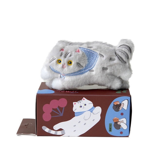 Mewji Fluffy Cat Hair Claw Clip (Gy)