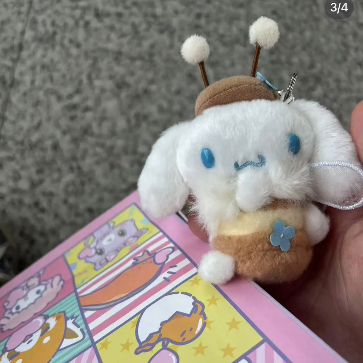 SANRIO | Cinnamoroll Mascot Holder Plush Keychain Bag Charm (Flower Field Series)
