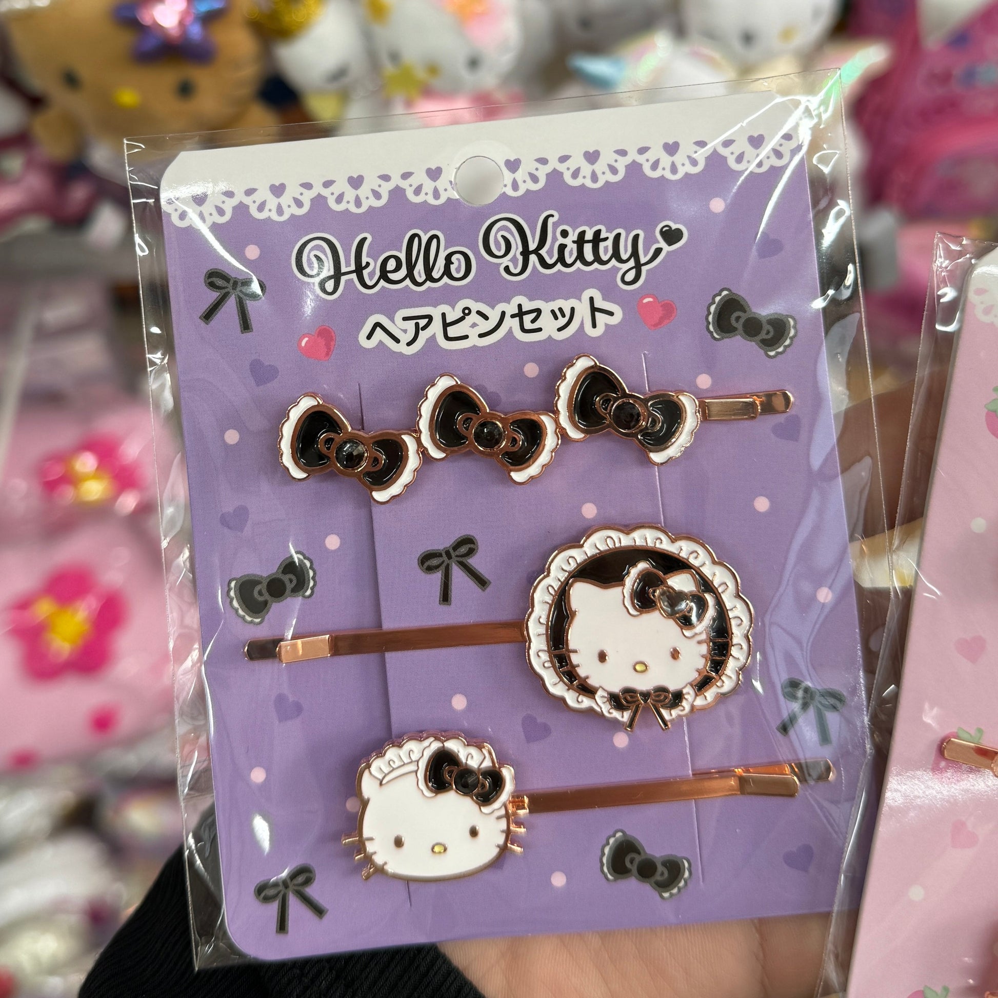 SANRIO | Hello Kitty Lolita Black Hair Clip Hairpin Set Vol.2 (Lovely Frill Ver.)