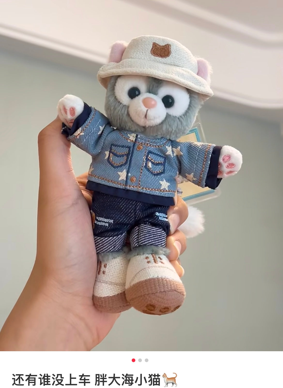 Disney | Shang Hai Disneyland Mascot Holder Plush Keychain (Duffy And Friends Denim Series)
