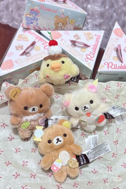 SAN-X | Rilakkuma Secret Plush Toy Plush Doll Blind Box 80mm Approx. (Ice Cream / Cake / Sweets Series)