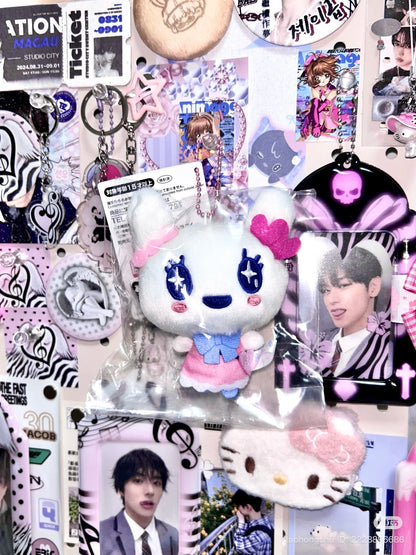 Tamagotchi | Fluffy Chibi Mascot Keychain Plush Keychain 90mm (Lovelitchi)