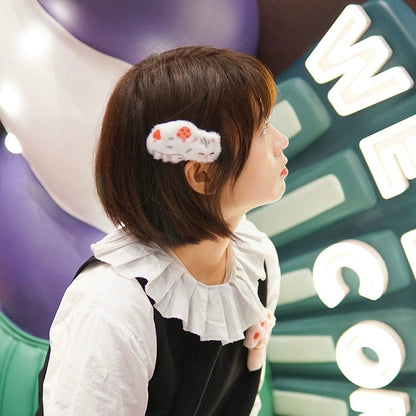 Mewji Cat Hair Accessories Set (Bu) Clip*2 + Badge*1 &