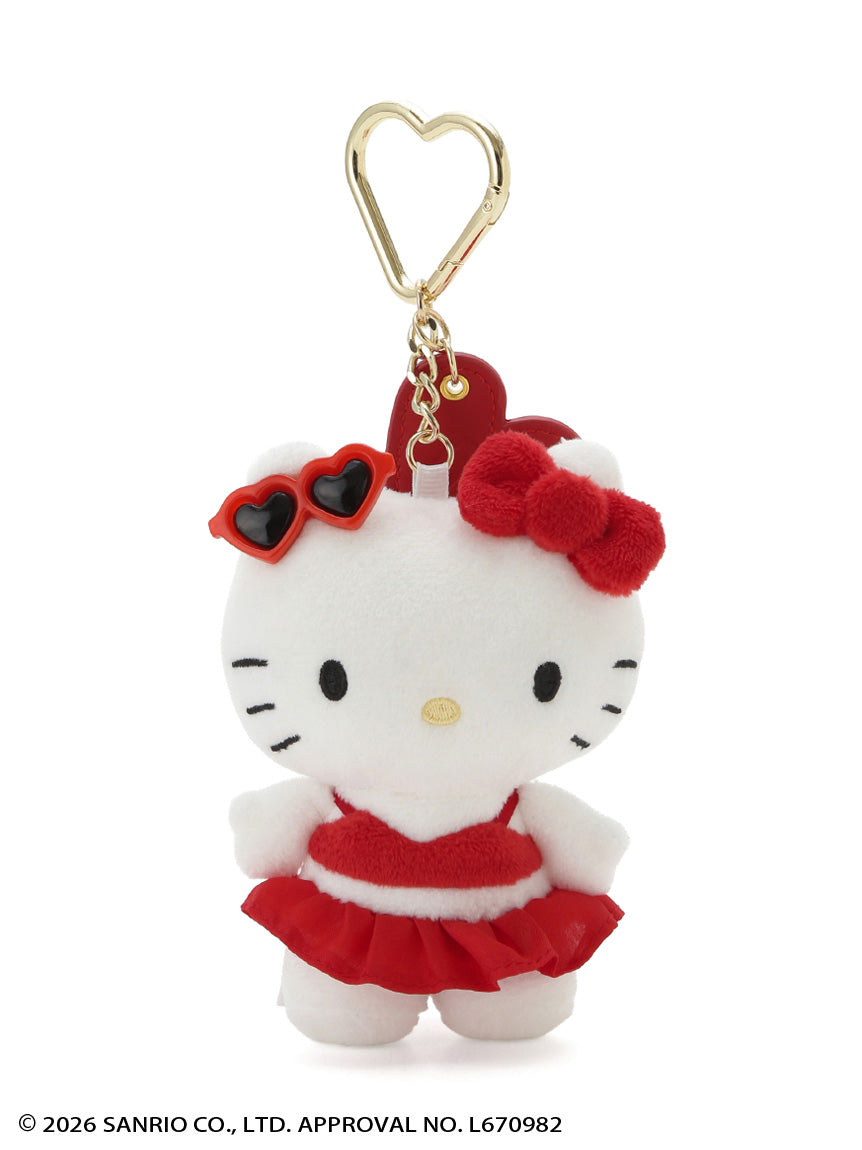 FRAY ID x Hello Kitty | Summer Vacation Bag Charm Keychain 105x80mm (RED)