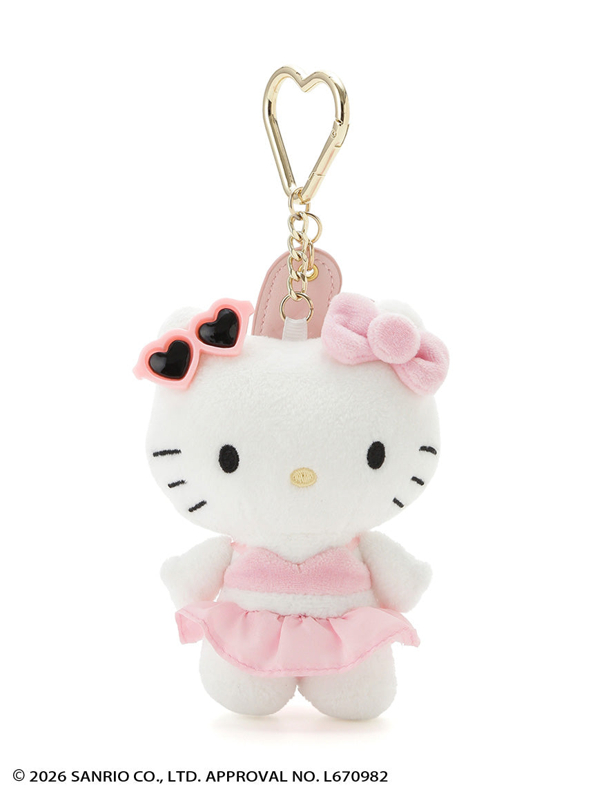 FRAY ID x Hello Kitty | Summer Vacation Bag Charm Keychain 105x80mm (PNK)