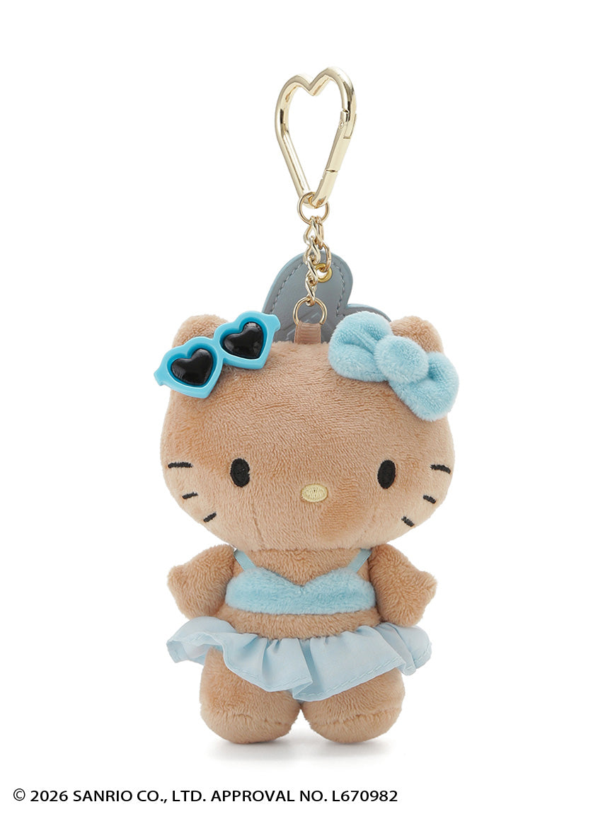 FRAY ID x Hello Kitty | Summer Vacation Bag Charm Keychain 105x80mm (BLU)
