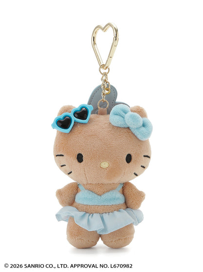 FRAY ID x Hello Kitty | Summer Vacation Bag Charm Keychain 105x80mm (BLU)