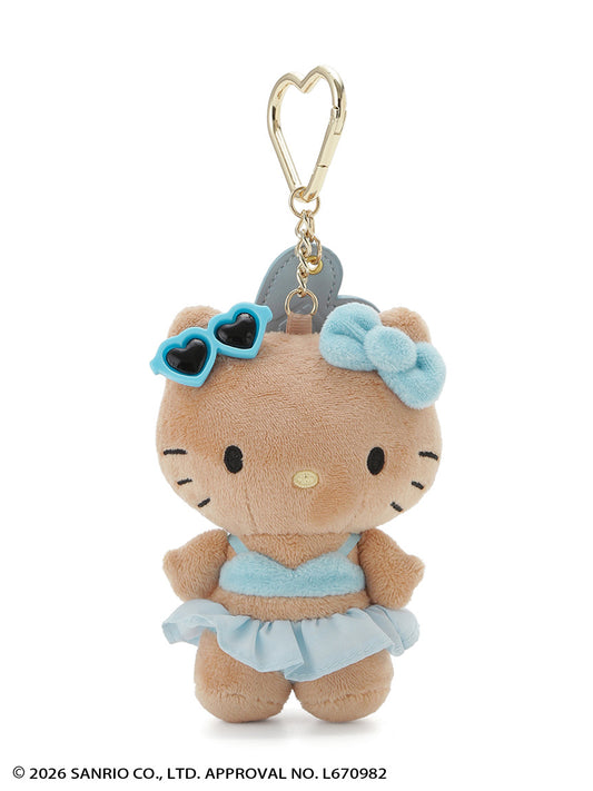 FRAY ID x Hello Kitty | Summer Vacation Bag Charm Keychain 105x80mm (BLU)