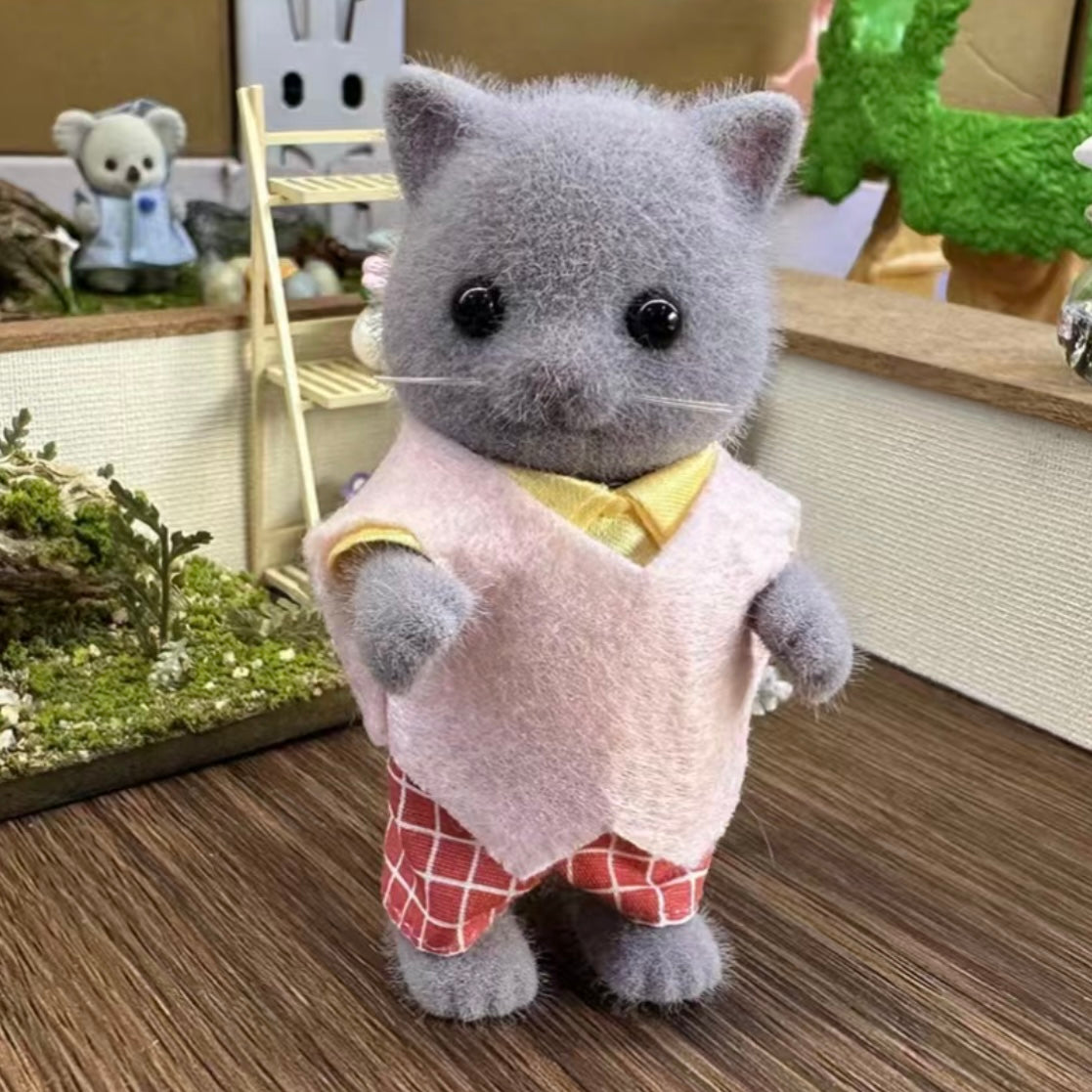 Sylvanian Families | Doll Persian Cat Father Dad W65×D45×H108Mm