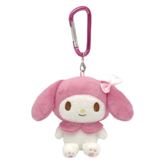 SANRIO | My Melody Mascot Holder Plush Keychain Bag Charm with Carabiner H9 x W9 x D6cm