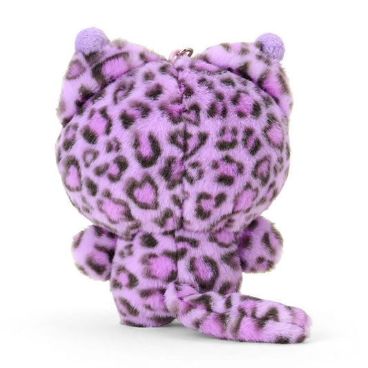 SANRIO | Kuromi Mascot Holder Plush Keychain Bag Charm 90×50×120mm (Leopard Gal Cat)