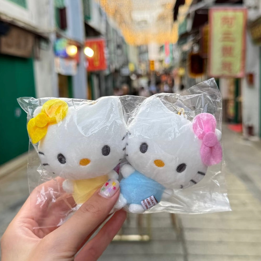 SANRIO x CRUX | Hello Kitty Hello Mimmy Nico Magnetic Plush Keychain Set 170 x 130 x 55mm