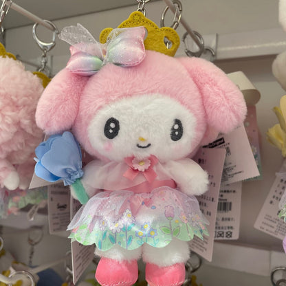 SANRIO | My Melody Plush Keychain Mascot Holder Bag Charm W11 x H15 x D7.5 cm (Everyone Is The Star! Doki Doki Design)