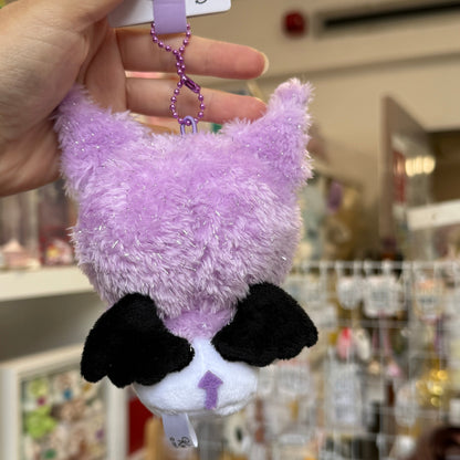 SANRIO | Kuromi - Purple Sitting Mascot Holder / Plush Keychain / Bag Charm H110 x W127 x D73mm (Angel and Devil Serie)