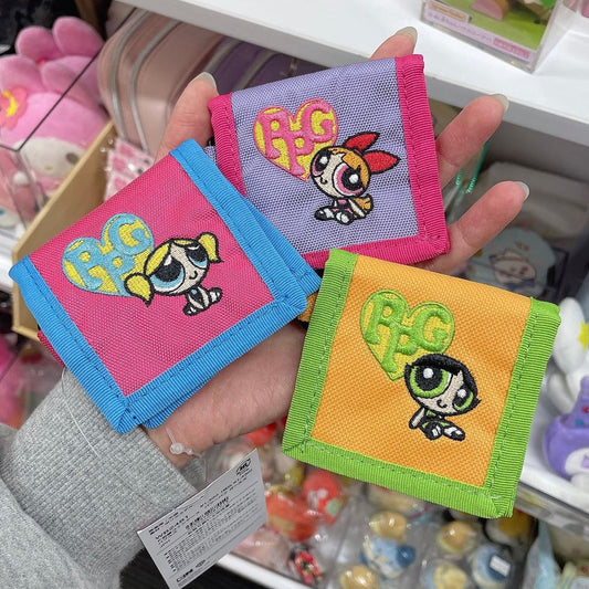 The Powerpuff Girls | Embroidery Mini Pouch Coin Purse 75×75Mm