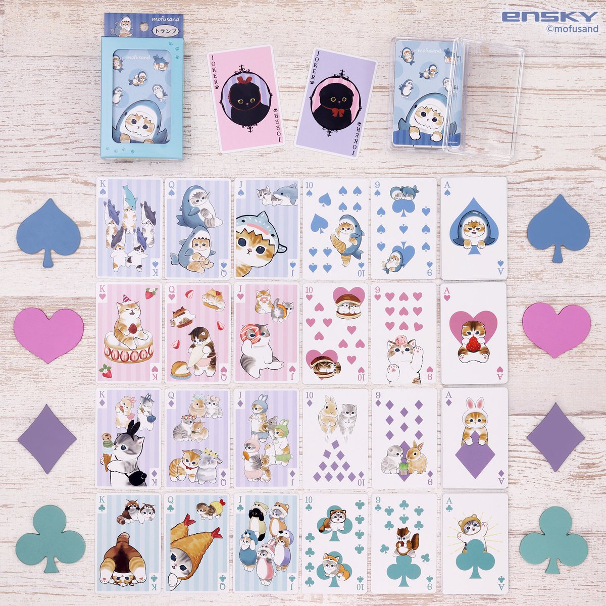 Mofusand | Playing Cards 52 + 2 + 2Cards