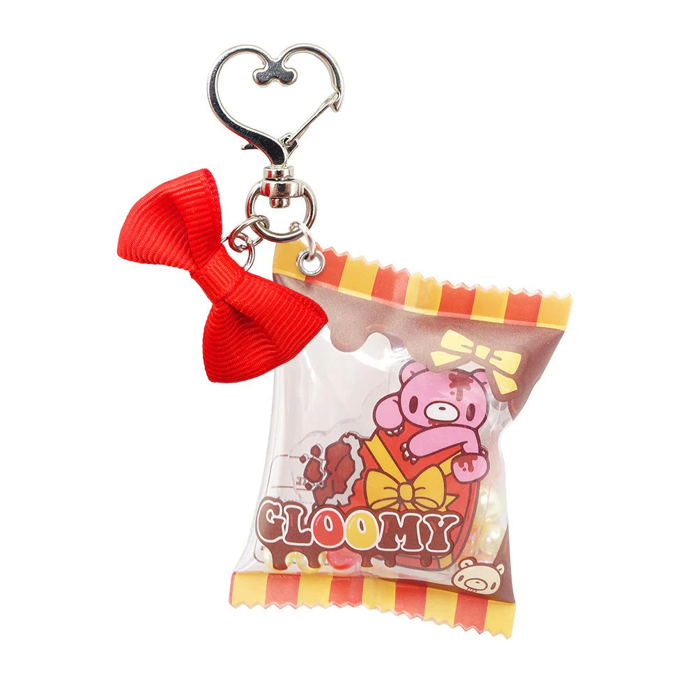Gloomy Bear | Chocoshaka Keychain Keyring H6.5×W5.2×D2cm (Orange & Red)