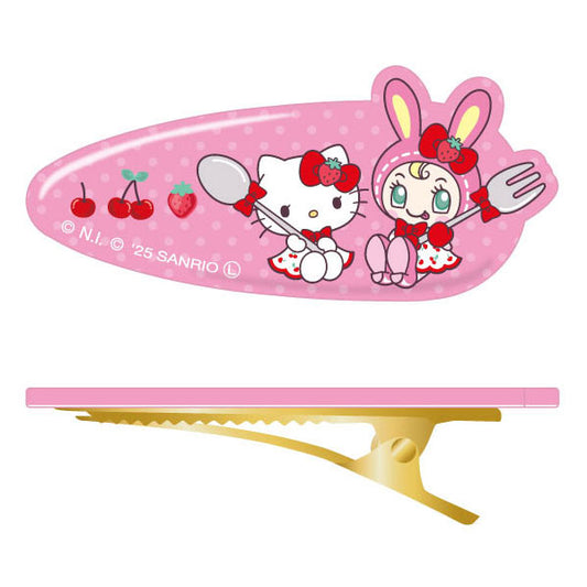 Mezzo Piano x Hello Kitty | Clear Styling Iron Hair Clip 29x66x19mm
