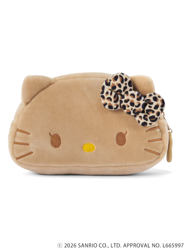 GRL x Hello Kitty | Sunburn Face Pouch 115x190x60mm (Leopard Print)
