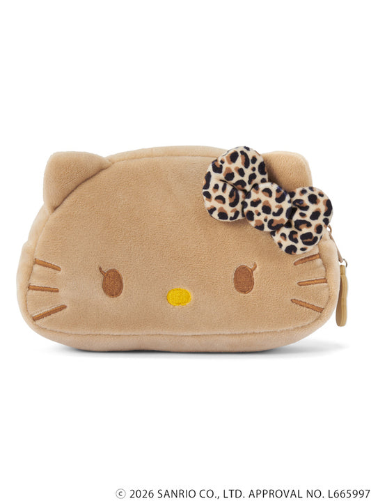 GRL x Hello Kitty | Sunburn Face Pouch 115x190x60mm (Leopard Print)