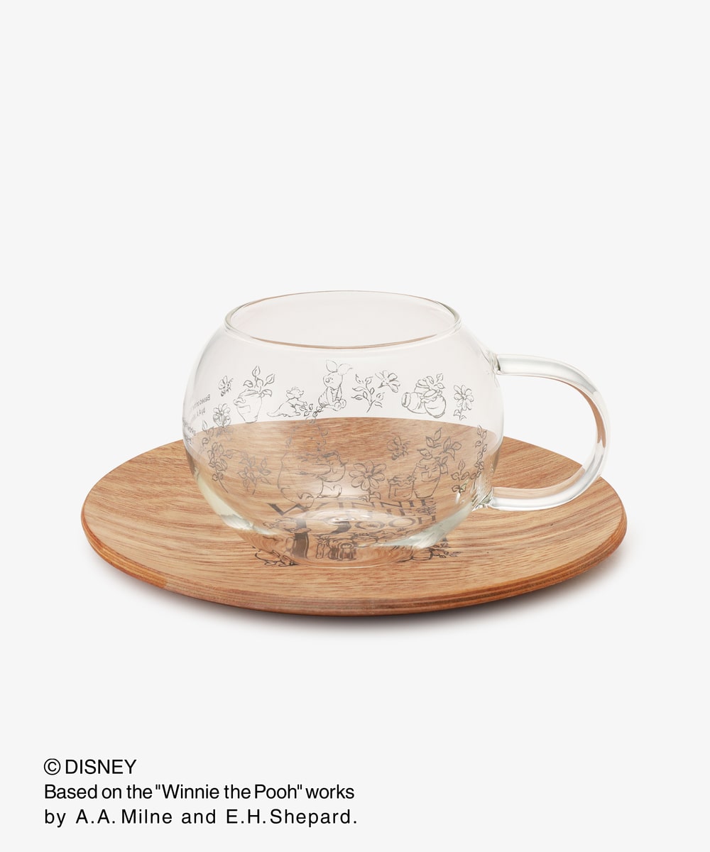 Afternoon Tea X Winnie The Pooh | Glass Mug & Tray Set + Clear
