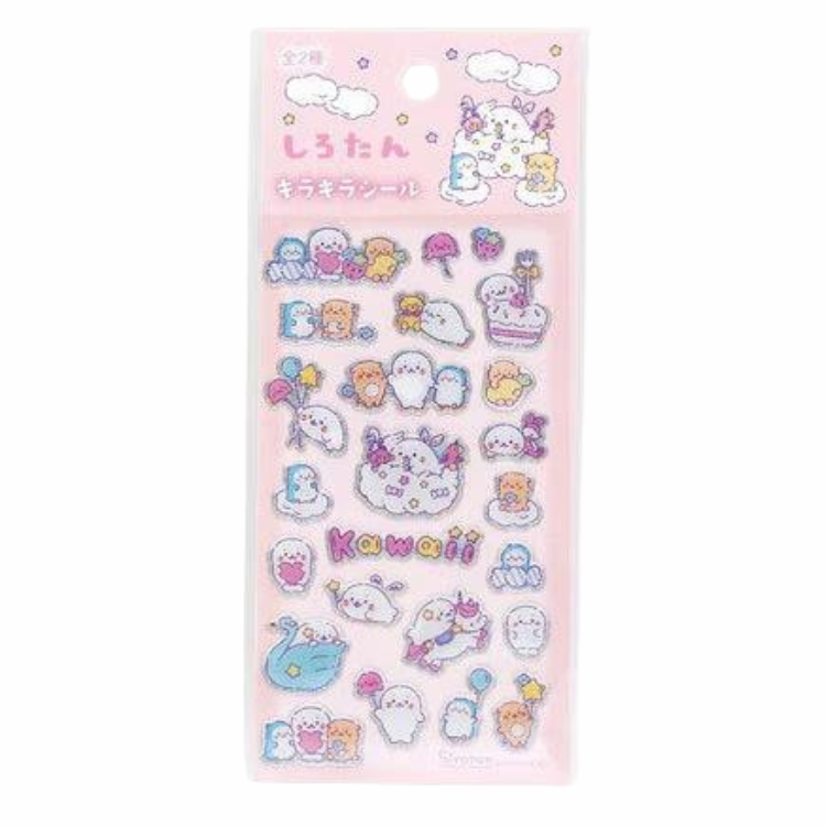 Shirotan | Glitter Sticker (Pink)