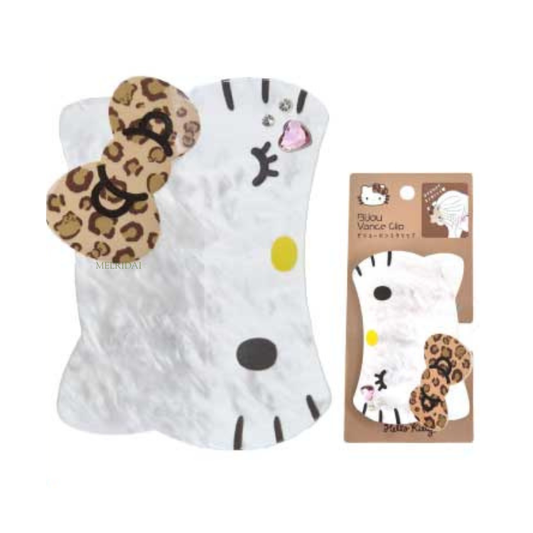 SANRIO | Hello Kitty Hair Clip 90×60×55mm Approx. (Leopard)