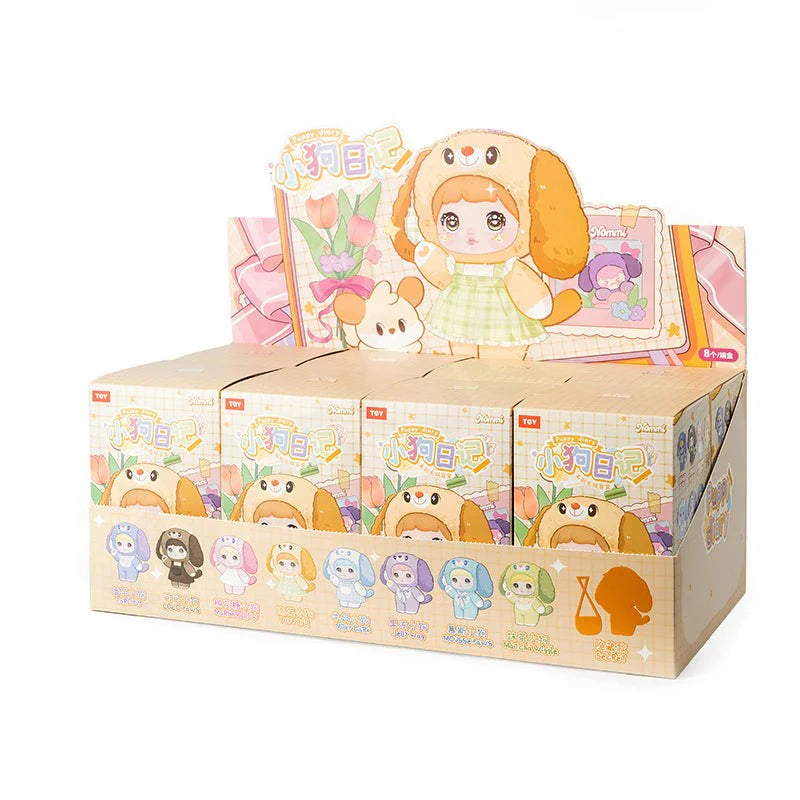 Nommi | Puppy Diary Series Blind Box Plush Keychain 17cm Approx. (Order 8 for Complete)