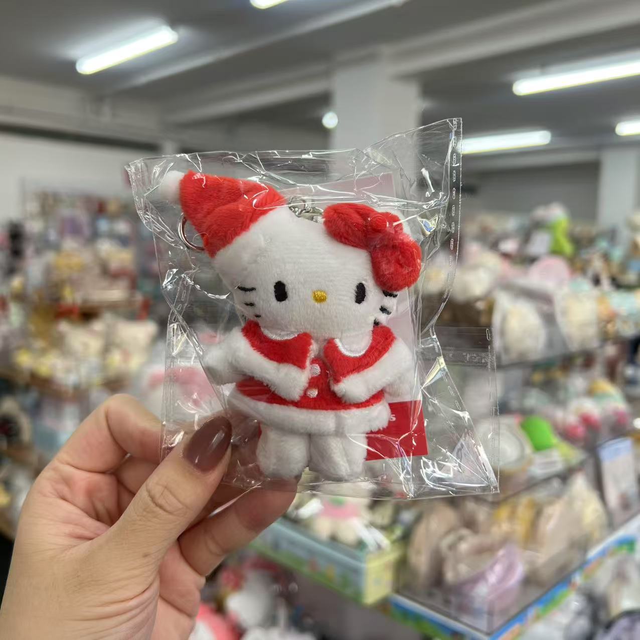 Me% X Hello Kitty | Mascot Holder Keychain 13Cm (Santa - Dress)